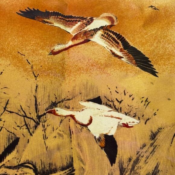 The Vera Shop Vintage Silk Scarf Hunting Print Outdoorsy Classic Ducks - Picture 4 of 7